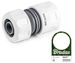 Profi Schlauchkupplung 1 Zoll White Line 3/4 Zoll POWER JET Gartenschlauch Kupplung Schlauch Schnellkupplung Schlauverbinder