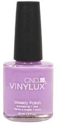 125 CND - VINYLUX LILAC LONGING Weekly Polish Nail Pale Purple Color Coat 0.5oz