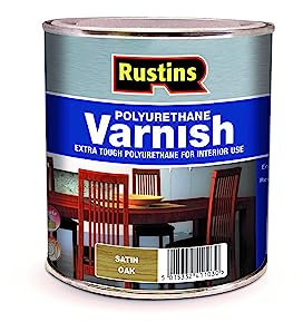 Rustins POSO500 Polyurethane Varnish, Oak Satin, 500 ml
