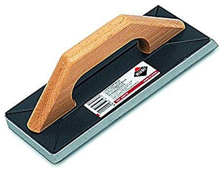 RUBI 65975 | Wooden Handle Rubber Grout Float | for Grouting Ceramic Tiles | Ideal for Filling Joints up to 3 mm Wide | Solid Rubber Grout Float SuperPro, 25x11cm