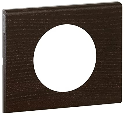 LEGRAND - Plaque Céliane - Plaque de Finition pour Prises et Interrupteurs Céliane - 1 Poste - Teinté Wengué