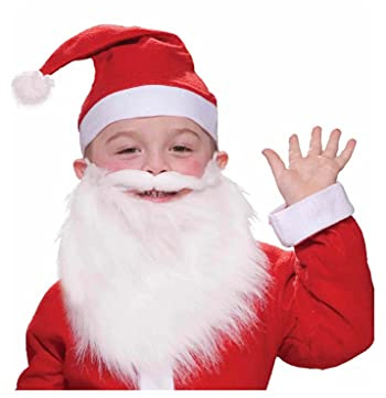 Rubies Santa Claus Beard And Moustache Set for Kids, Boy's One Size