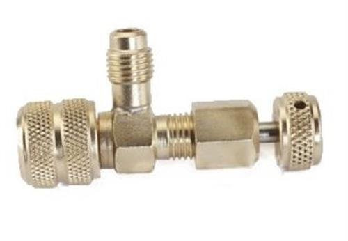 C&D CD2070 Large Thumb Screw core Depressor w/Back seat to Hold Gas in Hose, Coupler attaches to 1/4 m. Flare