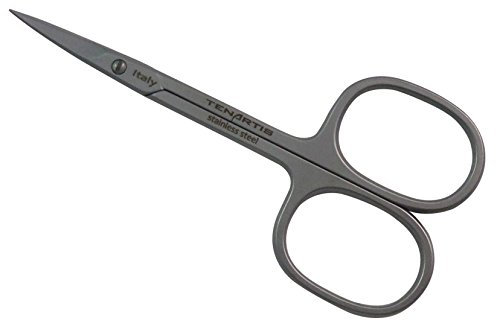 Tenartis 110 Forbici Manicure per Pellicine e Cuticole Inox con Custodia in PVC - Made in Italy