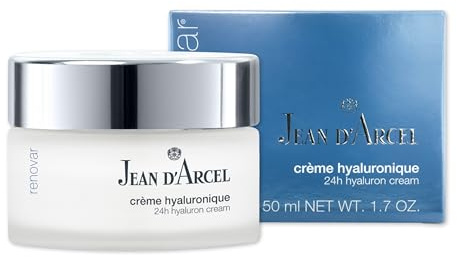 JEAN D'ARCEL RENOVAR - crème hyaluronique - 24h Gesichtscreme - spendet intensiv Feuchtigkeit - für jeden Hauttyp - Ideale Make-up Unterlage - 50ml