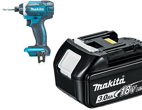 Makita DTD152BL1830 DTD152Z 18 V Li-Ion Cordless Impact Driver with 3.0 A BL1830 Battery - Blue