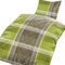 2tlg Warme Winter Bettwäsche Coralfleece Flausch - Nicky Plüsch 1x 135x200 + 1x 80 x80 NEU Grün
