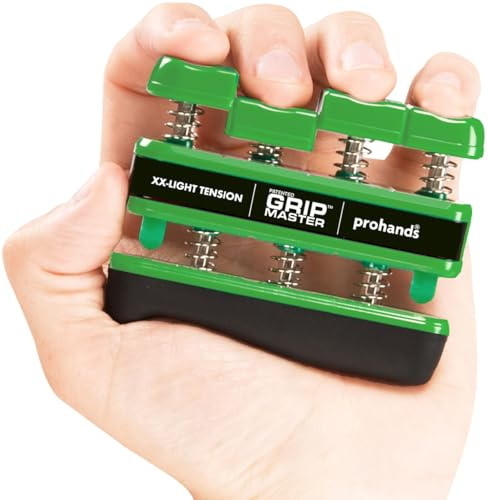 PROHANDS Gripmaster handövning, fingerövare (handhållen styrke), fjäderbelastad, fingerkolvsystem, isolera och träna varje finger