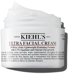 Kiehl's Ultra Facial Cream Moisturizer, Daily Lightweight Face Cream Hydrates Skin, Lotion with Pro-Ceramides, Provides Lasting Hydration and Moisture Surge, For All Skin Types, Fragrance Free