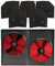 PEARL Leerhülle für CD & DVD: Doppel-CD-/DVD-Hüllen schwarz 50er-Pack (Blue Ray)