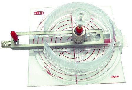 NT Cutter Lion Ev-R-runder Kreisschneider, 1,9 cm bis 17,9 cm Durchmesser (C-1500), Kohlenstoff-Werkzeugstahl