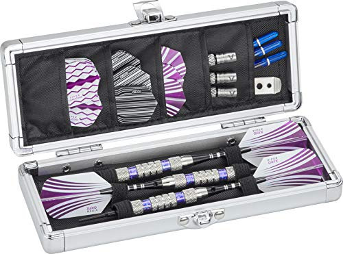 Casemaster Accolade Aluminium-Dartkoffer für 3 Stahlspitzen und weiche Dartpfeile. Schlankes Profil passt in Ihre Tasche und hält Ihre Darts makellos