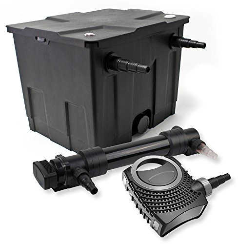 Set filtro estanques 12000l 36W UVC Clarificador NEO8000 70W Bomba jardin