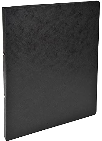 Exacompta - ref. 54251E - 1 Glossy card binder - 2 round rings 15 mm diameter - Spine 20 mm - External dimensions: 32 x 25 cm - A4 file format - Colour: black