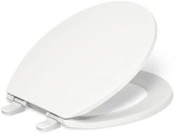 Kohler K-4775-0 Brevia with Quick-Release Hinges Round-Front Toilet Seat, White