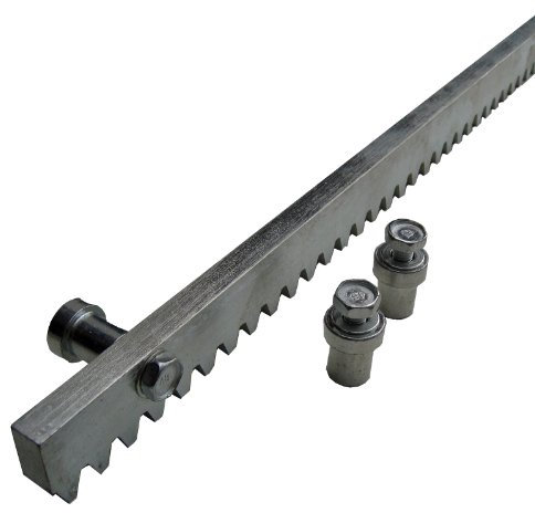 Zahnstange aus Stahl für Schiebetore, verzinkt, 2 Meter lang, Modul 4, 30 x 12 mm