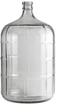 FastRack 3 Gallon Glass Carboy | Clear Fermenter for Wine & Beer | Italian Glass Carboy for Home Brewing, Fermentation Jar & Storage | Durable Wine Carboy & Fermenting Jug | #7 Stopper NOT Included