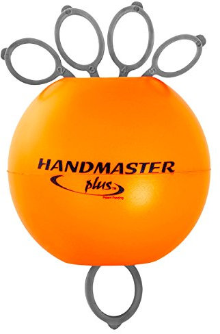 Handmaster Plus Handtrainer Fingertrainer Unterarmtrainer, stark, ORANGE