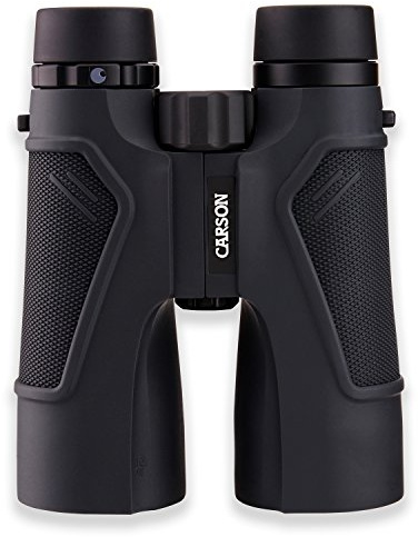 Carson Full-Size Fernglas, 10x50mm, hochwertige ED-Glas Linsen, wasserdicht und beschlagfrei (TD-050ED)