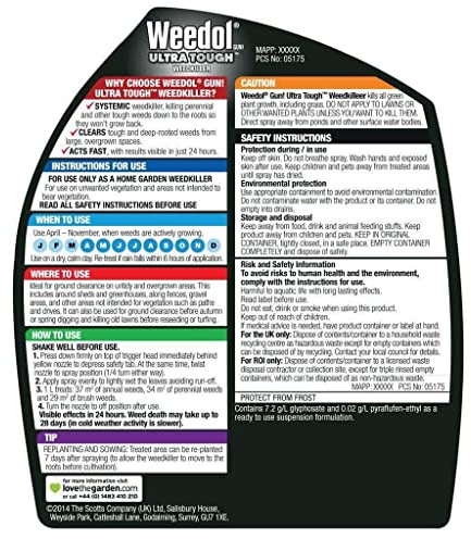 Weedol Ultra Tough Weedkiller Ready to Use 1ltr