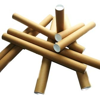50 x A2 Quality Postal Tubes Poster 460mm x 50mm Rolls + END CAPS
