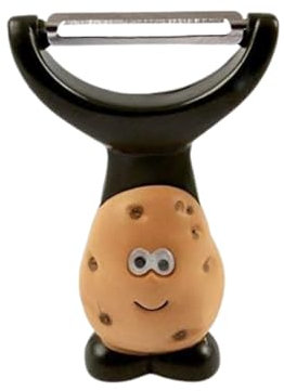 Joie Kitchen Gadgets Spud Dude Y Peeler – Stainless Steel Blade for Fruits & Vegetables, Ergonomic Handle, One Size, Green