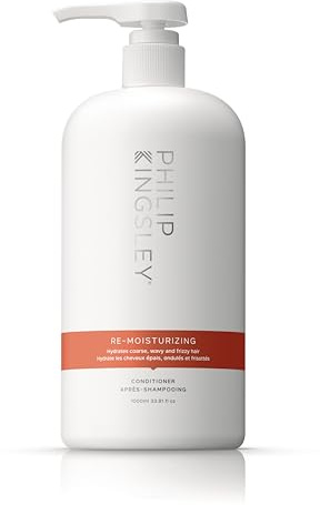 Philip Kingsley | Feuchtigkeitsspendender Conditioner | Feuchtigkeitsspendend und nährend für lockiges, welliges, grobes, kraus, trockenes Haar | Spendet Feuchtigkeit, zähmt und glättet | 1000ml