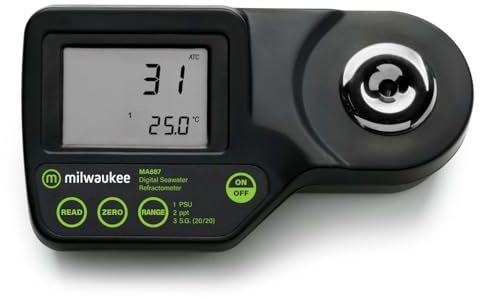 Milwaukee Salinity Digital Refractometer for Saltwater Aquariums - MA887