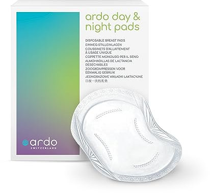 Ardo DAY & NIGHT PADS Einweg-Stilleinlagen – 30 Stück – Still Pads auslaufsicher & ergonomisch - für ein trockenes Gefühl bei Tag & Nacht - Einlagen zum Stillen, BH-Einlagen, nursing pads