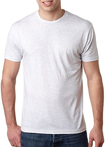 Next Level Men's Tri-Blend Crew - HEATHER WHITE 6010 M