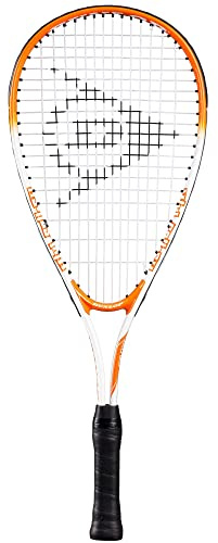 Dunlop Sports Play Junior Squash Racket, Orange/White, 7-10 Years Old, 23.5 Length