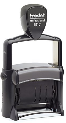 Trodat Professional 5117 Datumstempel inklusive Wortband Schrifthöhe, 3.8 mm, Abdruckfarbe schwarz