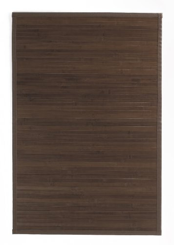 RIDDER 79603380-350 Holzvorleger 60 x 90 cm, Tropica, 100% Bambus, dunkelbraun