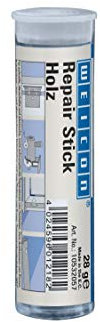 WEICON Repair Stick Holz | 56 g | 2 Komponenten Epoxidharz Spezialkleber extra stark, Hell Beige