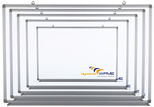 Whiteboard 15 storlekar magnetiska och beskrivbara, magnettavla, med aluminiumram, pennfodral, 150 x 100 cm