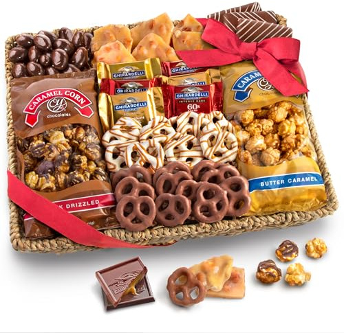 A Gift Inside Chocolate, Caramel and Crunch Grand Gift Basket