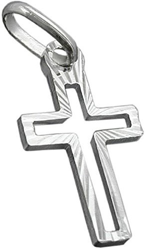 unbespielt Bijoux Pendentif argent 925 croix 16 x 9mm