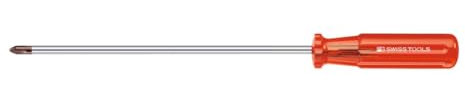 PB Swiss Tools Langer Schraubendreher für Phillips mit Kunststoffheft 2/300 mm