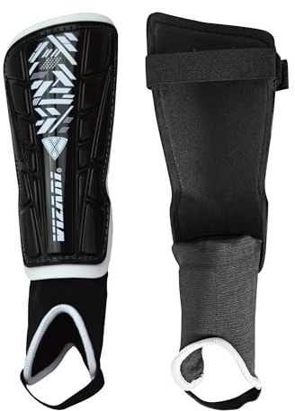 Vizari Malaga Shin Guard, Black/White, XX-Small