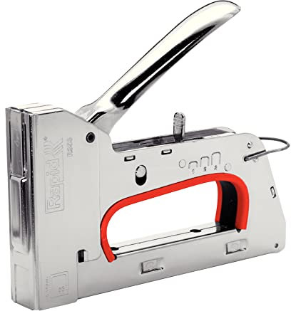 Rapid PRO R353 Handtacker - Kompakter Tacker aus Stahl für Holz und Stoffe, für Typ 53 Klammern (6-14 mm), Ergonomisch, Rückschlagfrei, Zum Polstern und Dekorieren