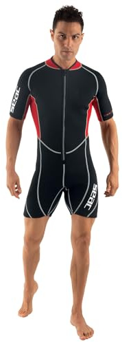 Seac Ciao, Mutino in Neoprene da Uomo, Nero-Nero/Rosso, XXL
