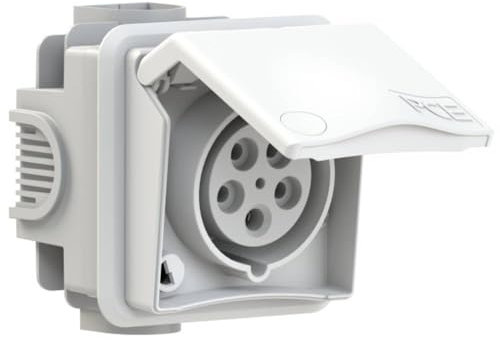 PC-Electric PCE8856 CEE 5x16 m.Dose IP44, UP-Steckdose IP488, 5 x 16 m