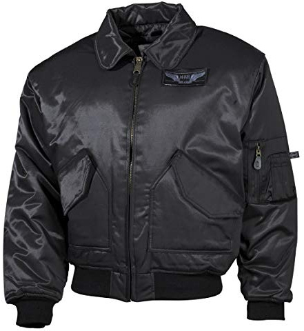 MFH US CWU Heavy Version flygarjacka – svart, svart, XL