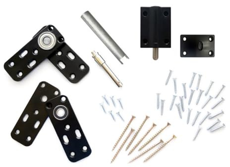 MURPHY DOOR Hidden Hinge Hardware - Easy DIY Hidden Door System, Heavy Duty Swinging Door Hinge for Secret Door or Hidden Door Bookcase, Up to 300 lbs