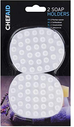 Chef Aid White Plastic Soap Holders