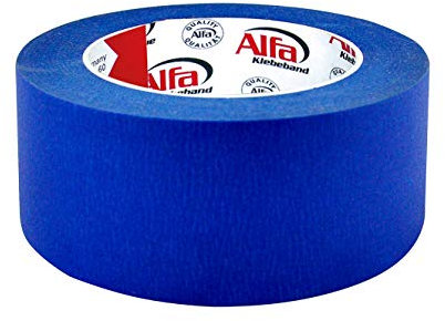 1x Blue Tape in blau 50 mm x 50 m blaues Klebeband Kreppband für den 3D Druck