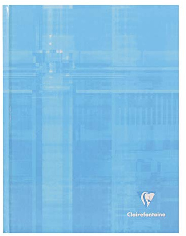 Clairefontaine 9842C - One Rigid Laminated Brochure Notebook - 17x22 cm - 192 Small Square Pages - 90 g White Paper - Random Colour Laminated Card Cover