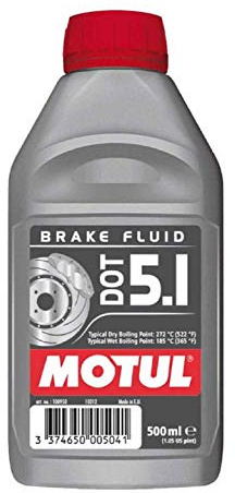 MOTUL Dot 5.1 sintético, ABS de freno y embrague líquido 500 ml x dos botellas