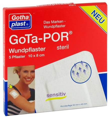 GOTA-POR Wundpflaster steril 80x100 mm 5 St