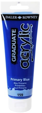 Daler-Rowney Graduate Acrylic Paint, Plastic Tube, 4oz - 120 ml, Primary Blue